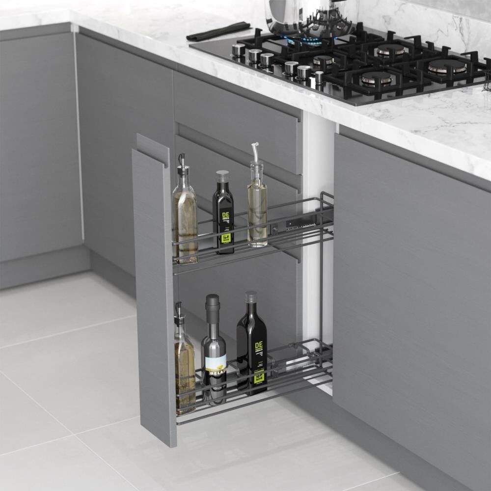 Yandan Raylı Şişelik 11CM Antrasit