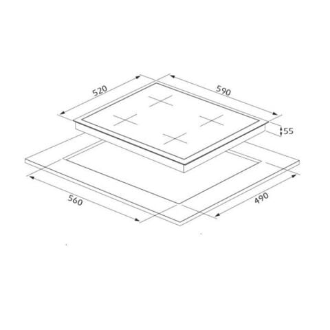 Silverline CS5343B01 Siyah Ankastre Döküm Ocak
