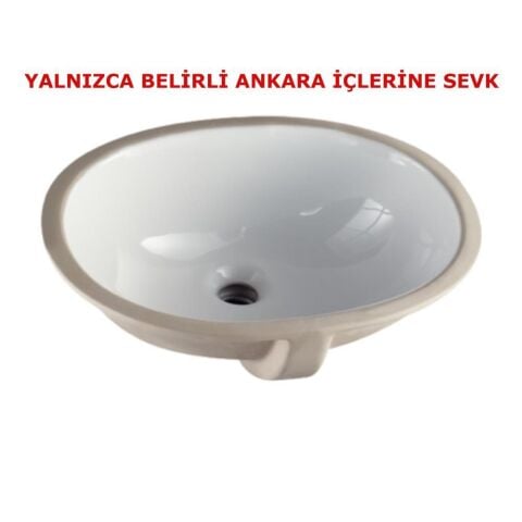 Turkuaz CİTY 35 cm Tezgah Altı Lavabo