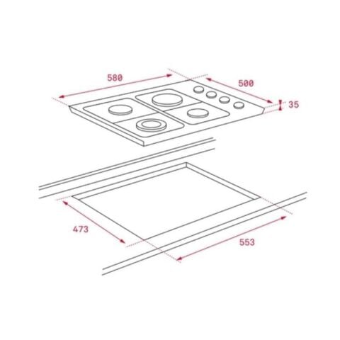 Teka İnox Ankastre Set ( HEB 723 SS - HLX 60 - DF 60 )