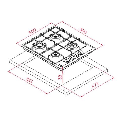 Teka HLX 640 KBC0E BK Siyah Ocak