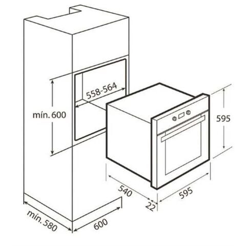 Teka HAK 629 BK Buhar Destekli Siyah Ankastre Fırın