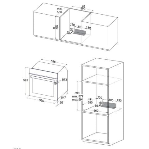 Silverline Beyaz Ankastre Set ( ETERNO 90 cm - BO6505W02 - CS5365W01 )