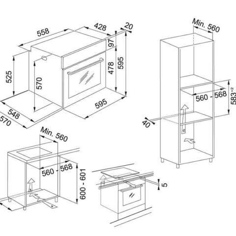 Franke Siyah-İnox Ankastre Set (FPJ 915 V BK A - FHTL 755 TC XS DÜZ - FSL 86 H BK)