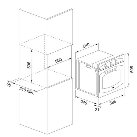 Franke FCO 86 H Krem Rustik Ankastre Fırın