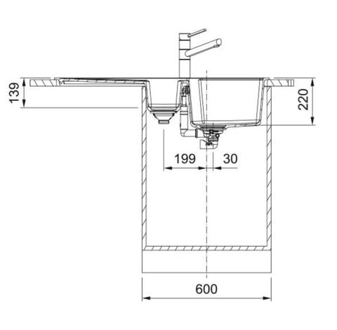 Franke URBAN UBG 651-100 BİANCO Granit Evye