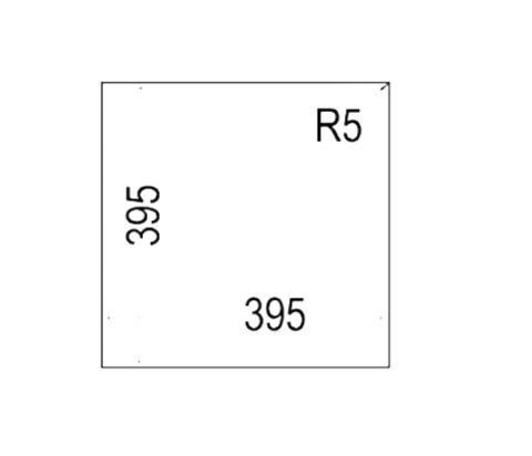 Teka Square 40.40 TG Tezgah Altı Siyah Granit Evye