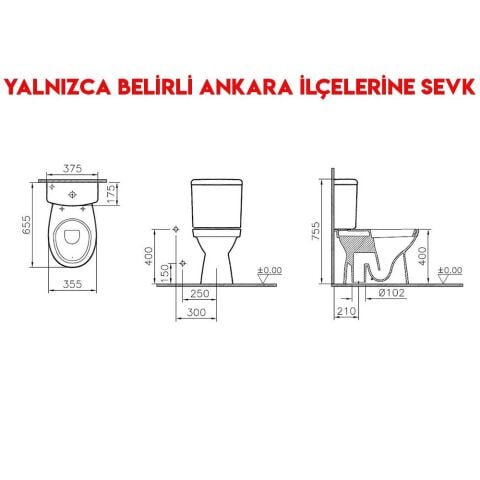 Vitra S20 Round Yerden Klozet Seti