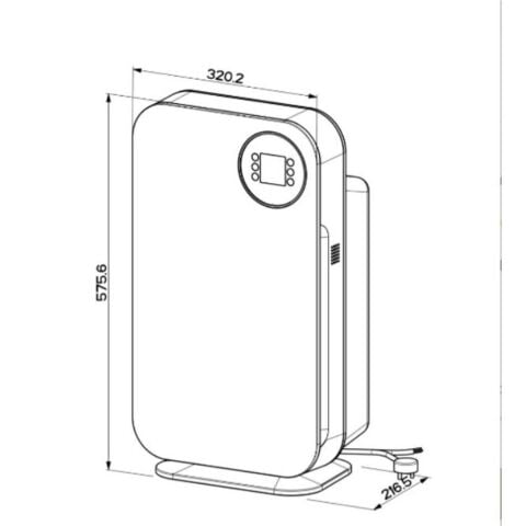 Faber PORTABLE AİR HUB BEYAZ MATT Hava Temizleyici