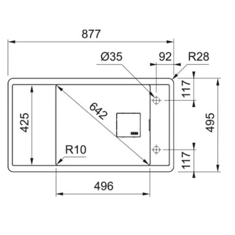 Franke FRESNO FSG 611-88 BİANCO Granit Evye
