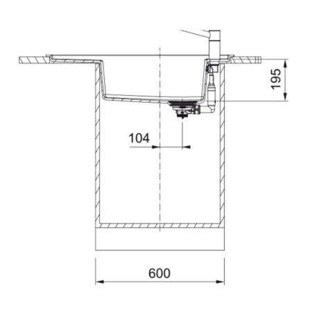 Franke FRESNO FSG 611-88 BİANCO Granit Evye