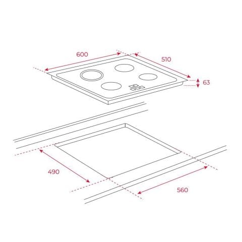 Teka TT 6315 Vitroseramik Elektirikli Ocak