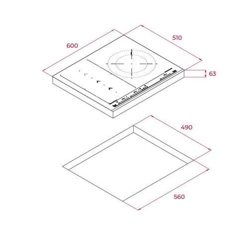 Teka Siyah İndüksiyonlu Ankastre Set (TVT 60.1 Davlumbaz - IZS 65600 İndüksiyonlu Ocak- STEAKMASTER Fırın )