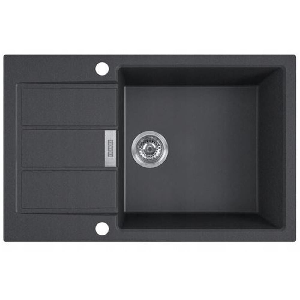 Franke TECTONİTE S2D 611-78 XL CB Siyah Evye