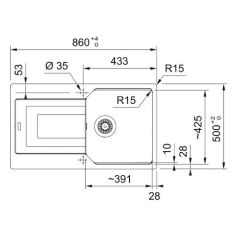 Franke Urban UBG 611-86 Bianco Granit Evye Active Plus Doccia 2.0 Batarya Set