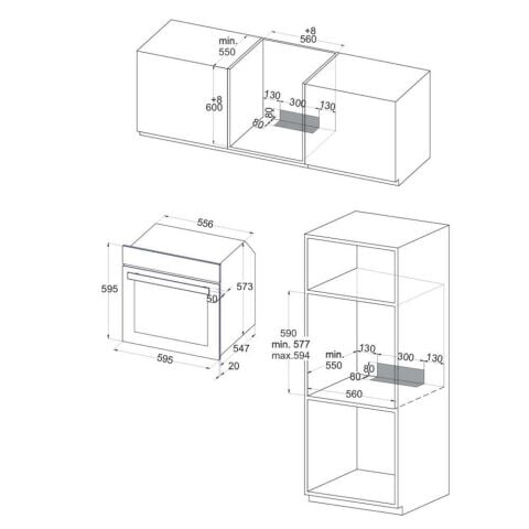 Silverline BO6502W02 Beyaz Ankastre Fırın