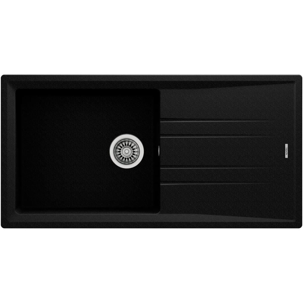 Teka Stone 60 L-TG Metalik Siyah Granit Evye