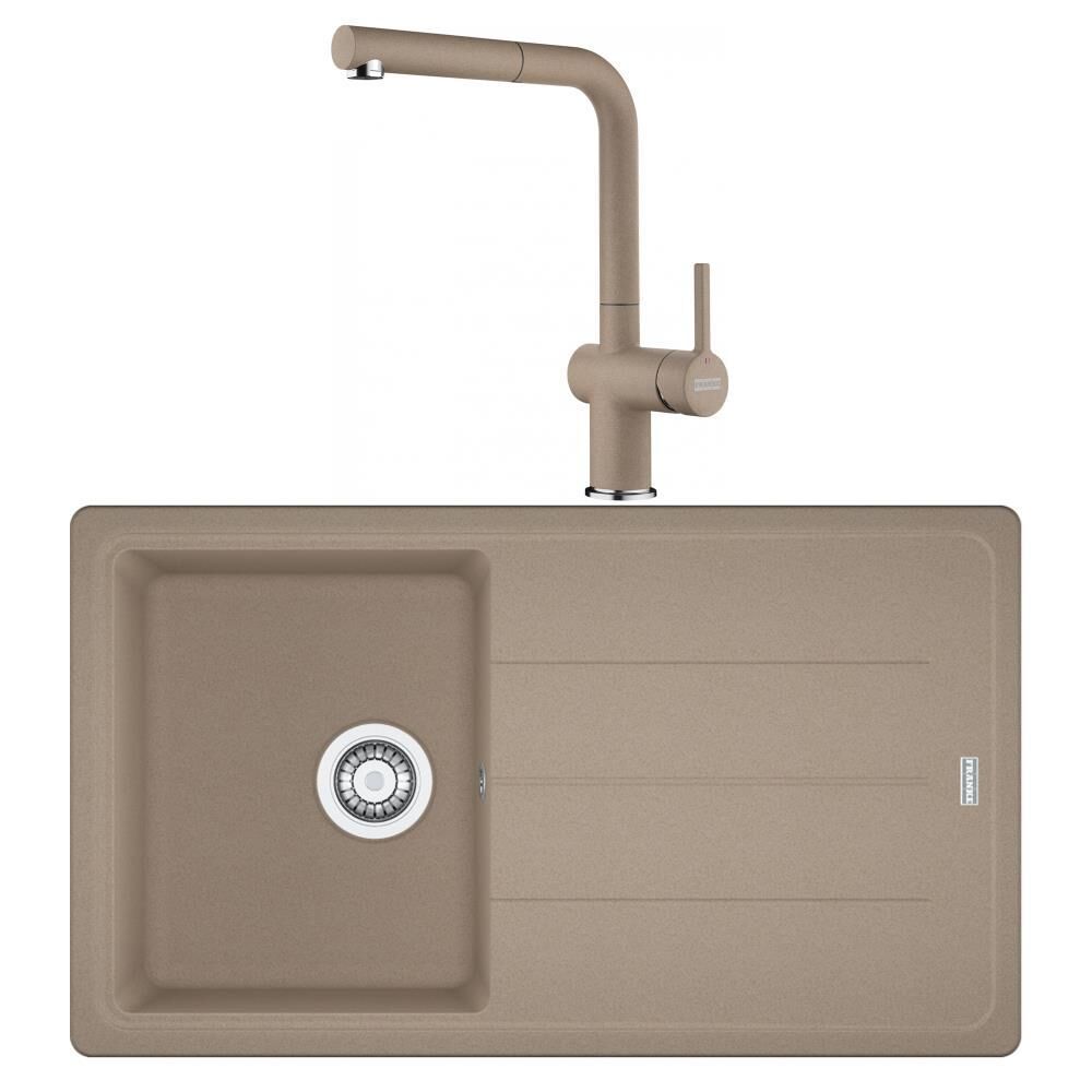 Franke Basis BFG 611 Oyster Granit Evye Active Plus Doccia 2.0 Batarya Set