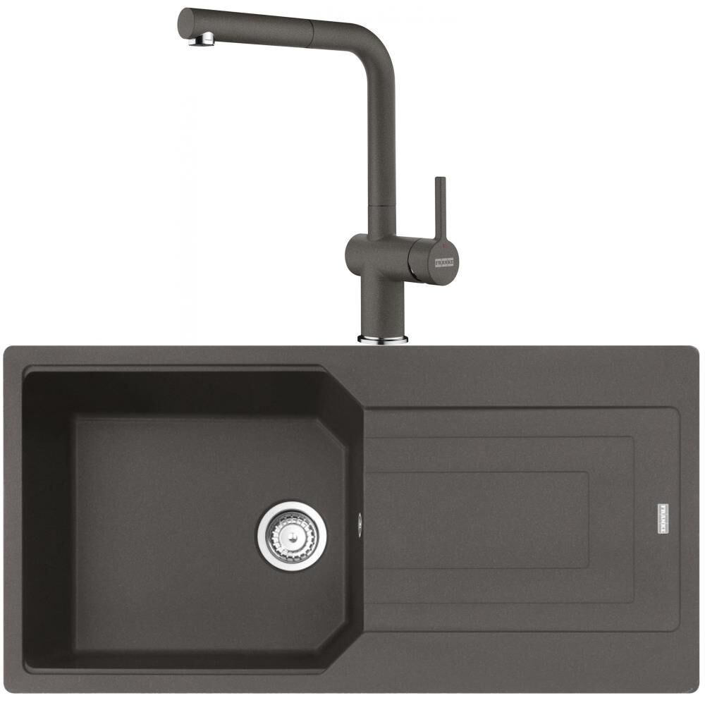 Franke Urban UBG 611-100 Slate Grey Granit Evye Active Plus Doccia 2.0 Batarya Set