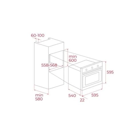 Teka CHEF 4 Gri Ankastre Set (HAK 625 ST - GBC 64002 KBC ST- ATV 60 PRO ST)