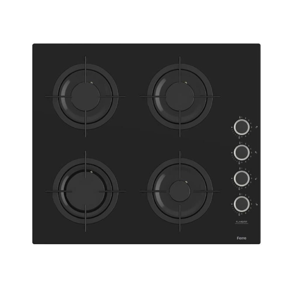 Ferre CS205FA Kademe Kontrollü Siyah FlameArt Ankastre Ocak
