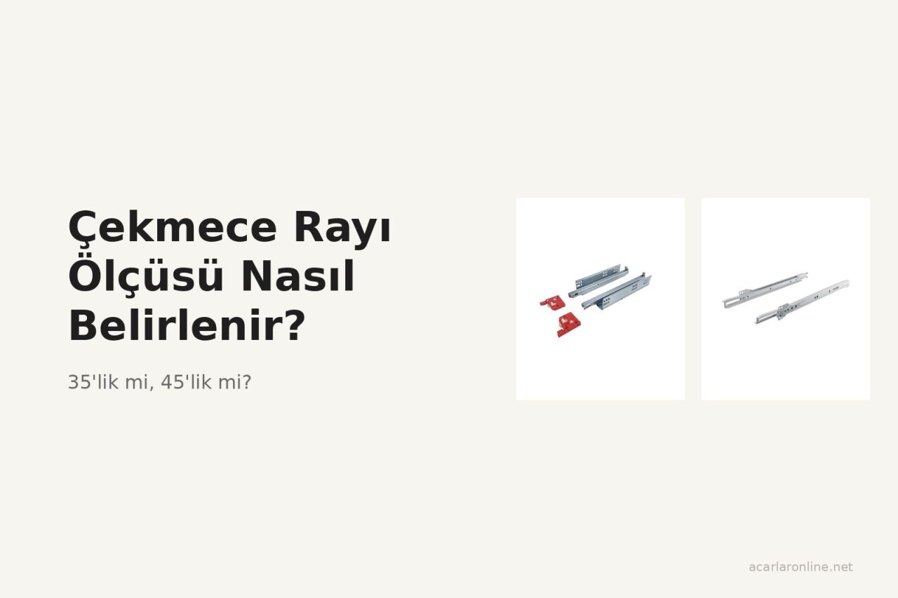 Çekmece Rayı Ölçüsü Nasıl Belirlenir?