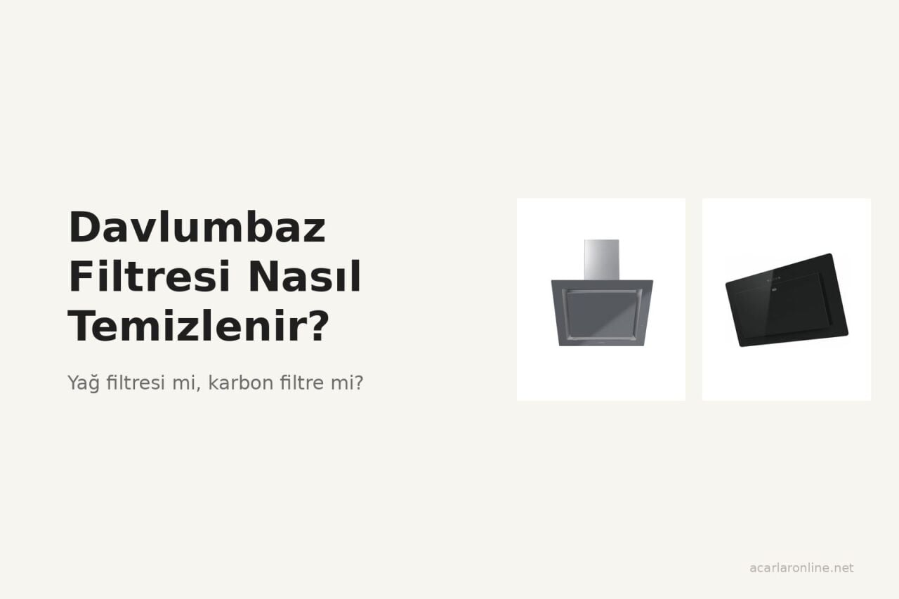 Davlumbaz Filtresi Nasıl Temizlenir, Karbon Filtre Yıkanır mı?
