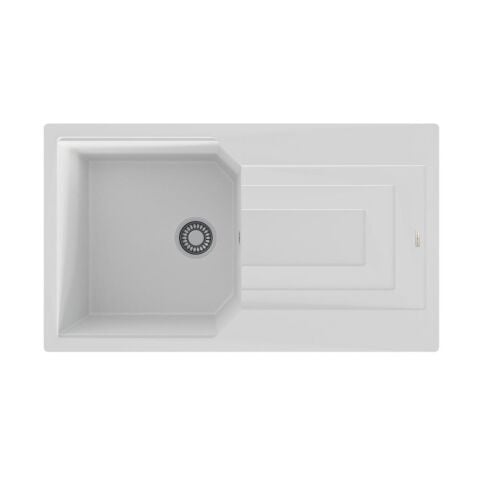 Blackstone BABİL 86X50 Cm Beyaz Granit Evye