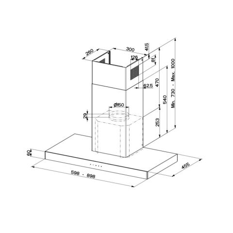 Franke Ankastre Set (Faber Stilo Glass Smart X V A60 Davlumbaz - FHNL 604 4g Xs E Ocak - FSL 82 H Xs Inox Fırın)