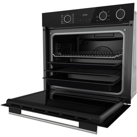 Ferre FryartSteam Siyah Ankastre Set (D100 Siyah T Tipi Davlumbaz-ED035 Siyah Ocak- XE64CS FryartSteam Siyah Fırın)