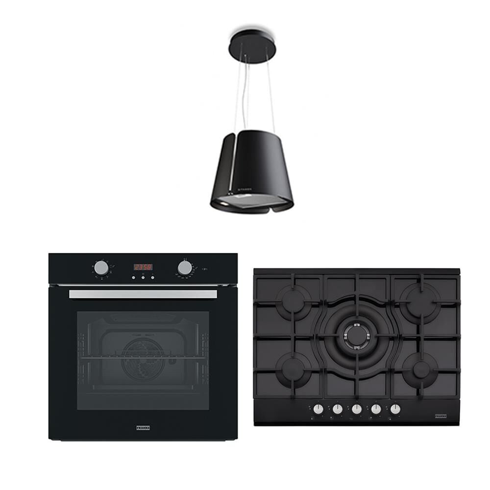 Franke Ankastre Set (Beat Siyah Davlumbaz - FHNG 705 BK - FSL 86 BK Fırın)