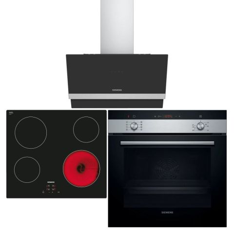 Siemens Siyah Ankastre Set (LC65KAJ60T - ET611HE17E - HI133FES0T)
