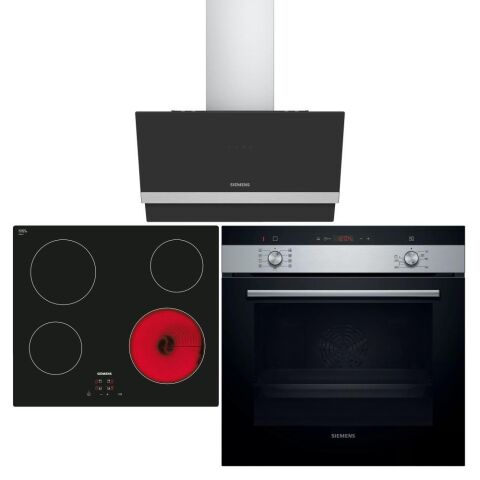 Siemens Siyah Ankastre Set (LC65KAJ60T - ET611HE17E - HI133FES0T)