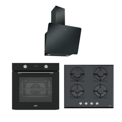 Franke Ankastre Set (FPJ 615 BK A Davlumbaz - FHNS 604 BK Ocak - FMA 86 BK Fırın)