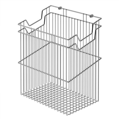 Starax S-8116-C Kapağa Monte Çamaşır Sepeti Krom 55 cm