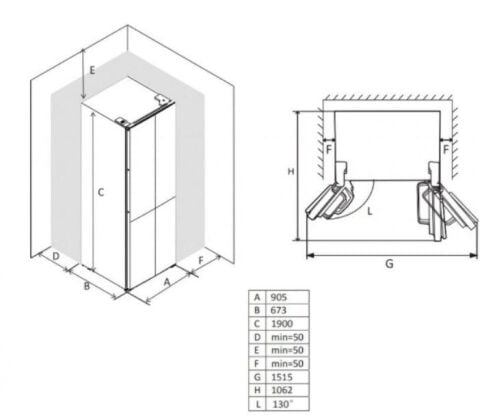Franke FMD 600 TNF NE E 90 CM 4 Kapı Buzdolabı