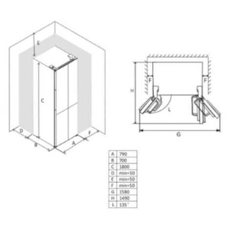 Franke FMD 420 TNF NE 80 Cm 4 Kapı Buzdolabı