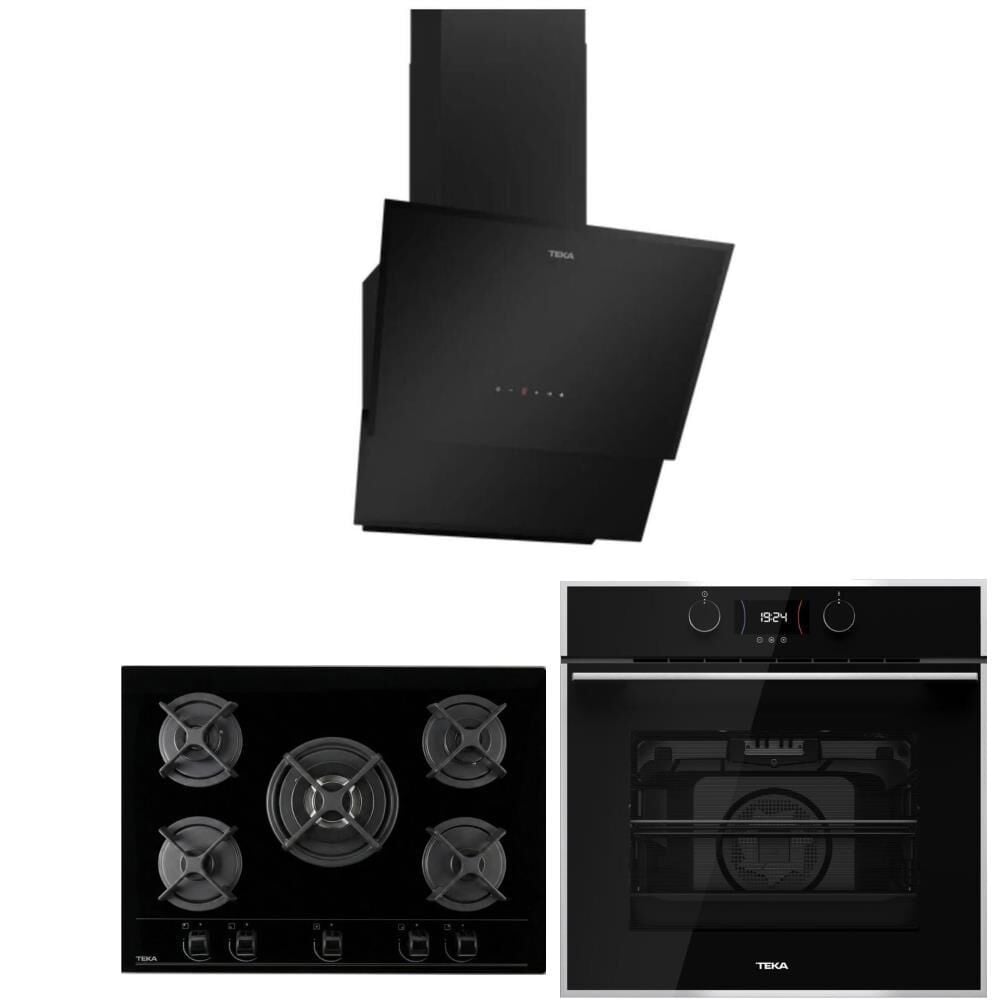 Teka Siyah Ankastre Set (HLB 840 SS - HF LUX 70 5G - Teka TVT 60.1)