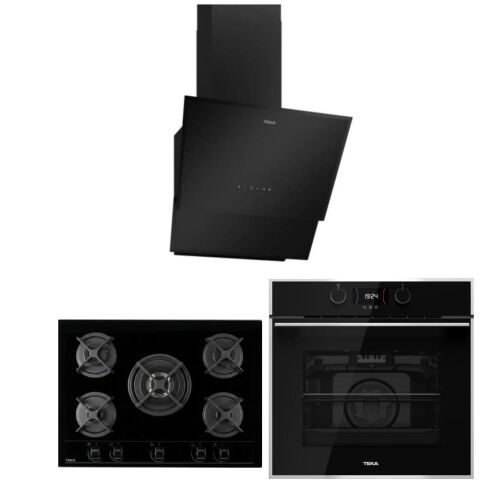 Teka Siyah Ankastre Set (HLB 840 SS - HF LUX 70 5G - Teka TVT 60.1)