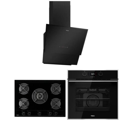 Teka Siyah Ankastre Set (HLB 840 SS - HF LUX 70 5G - Teka TVT 60.1)