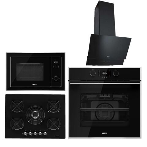 Teka Siyah Ankastre Set (HLB 840 SS - HF LUX 70 5G - Teka TVT 60.1 - ML 820 BIS )