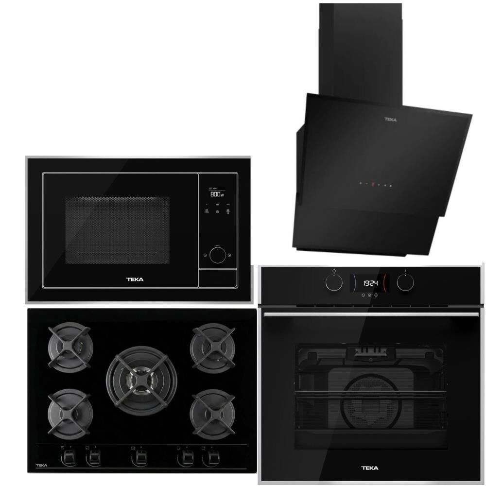 Teka Siyah Ankastre Set (HLB 840 SS - HF LUX 70 5G - Teka TVT 60.1 - ML 820 BIS )