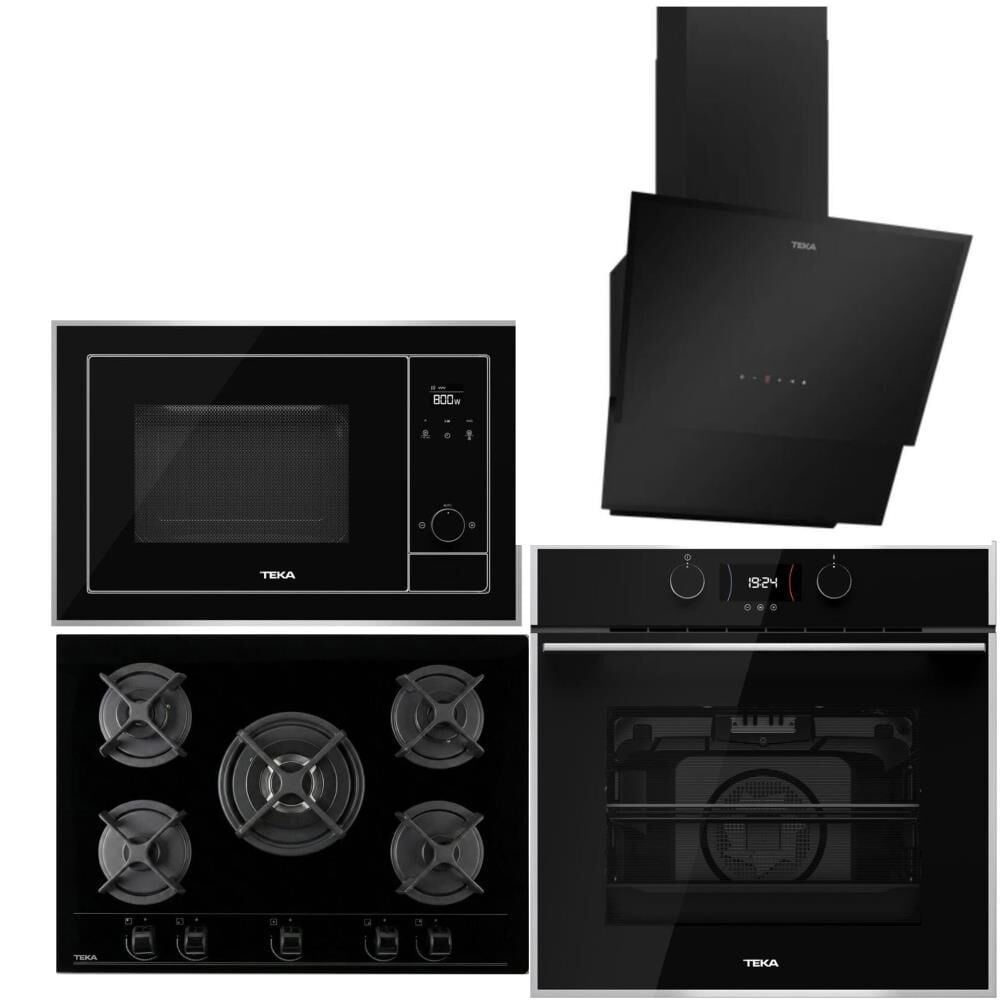 Teka Siyah Ankastre Set (HLB 840 SS - HF LUX 70 5G - Teka TVT 60.1 - ML 820 BIS )