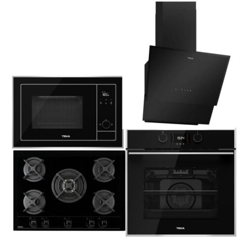 Teka Siyah Ankastre Set (HLB 840 SS - HF LUX 70 5G - Teka TVT 60.1 - ML 820 BIS )
