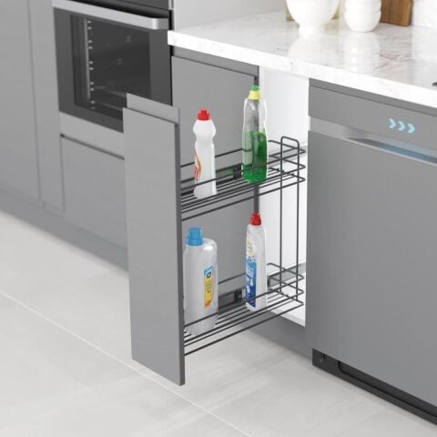 Yandan Raylı Deterjanlık 200 Antrasit