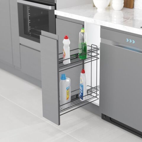 Yandan Raylı Deterjanlık 200 Antrasit