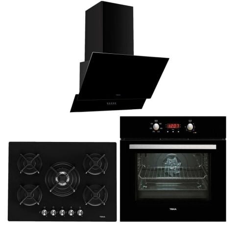 Teka Siyah Ankastre Set ( HEB 723 BK - HF LUX 70 5G - ATV 60.3 )