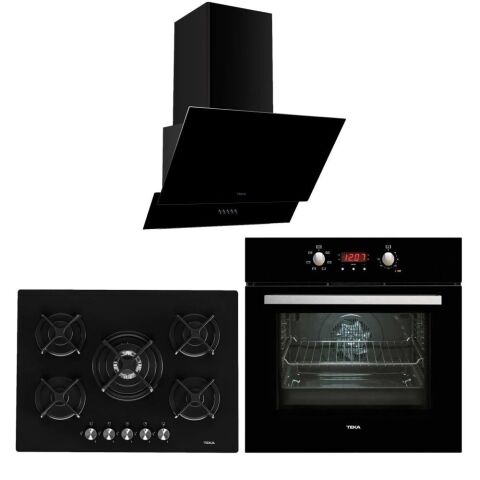 Teka Siyah Ankastre Set ( HEB 723 BK - HF LUX 70 5G - ATV 60.3 )