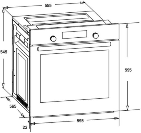 Dominox DO 42 St Xs 59 Lt İnox Ankastre Fırın