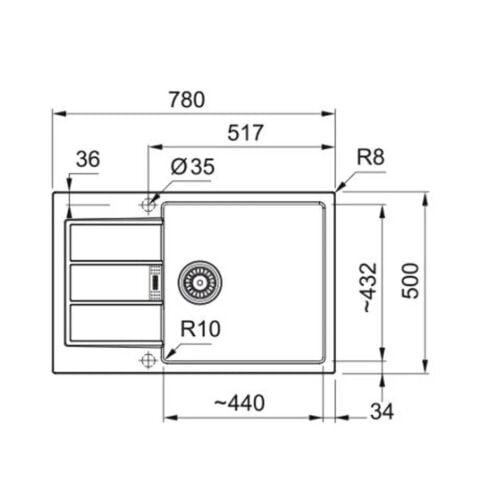 Franke Franke TECTONİTE S2D 611-62 XL CB Siyah Evye - Franke Active Plus Doccia 2.0 Nero Armatür Set
